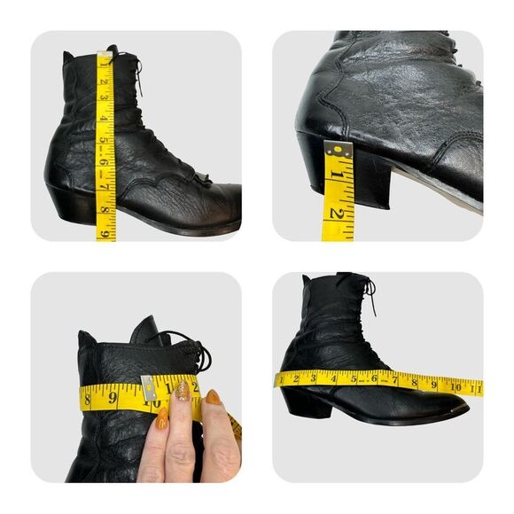 Vintage 🖤 leather boots size 8 - Picture 5 of 13